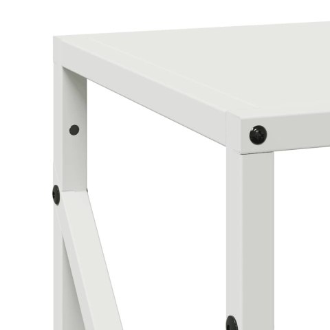 STOJAK NA DREWNO OPAŁOWE BIAŁY 34X25X100CM