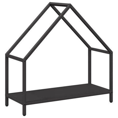 STOJAK NA DREWNO OPAŁOWE CZARNY 60X25X60CM