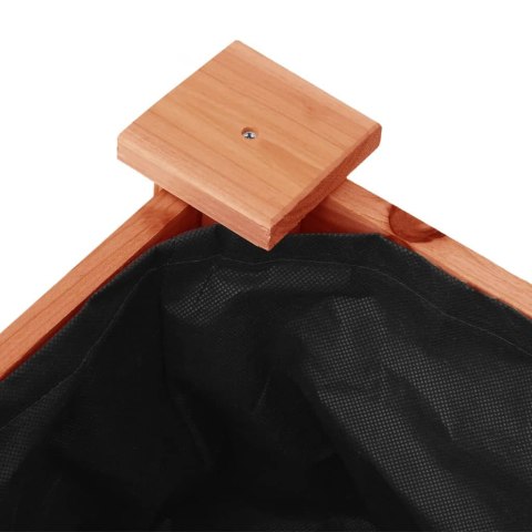 DONICA NA KÓŁKACH Z WYŚCIÓŁKĄ BRĄZOWA 118X59X80CM JODŁOWA