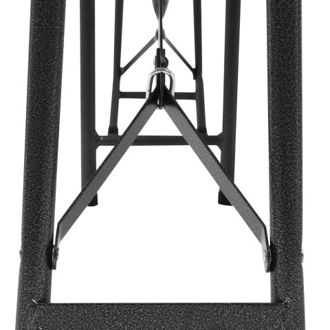 SKŁADANE ŁAWKI OGRODOWE 2 SZT. 180CM HDPE CZARNE