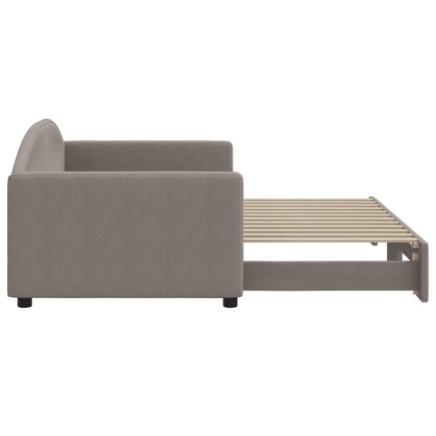 SOFA ROZSUWANA KOLOR TAUPE 90X200CM TKANINA