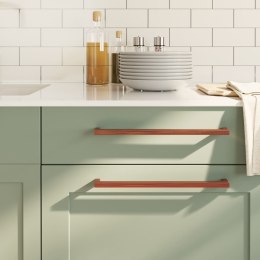 UCHWYTY DO SZAFEK 10 SZT. BRĄZ 320MM STAL NIERDZEWNA