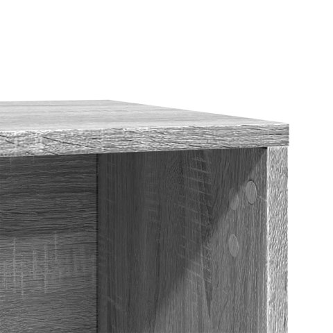 SZAFKA NA KUWETĘ DOMEK DLA KOTA STOLIK UKRYTA KUWETA SZARY DĄB SONOMA 60X40X40CM