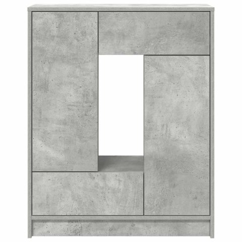 KOMODA Z SZUFLADAMI I DRZWIAMI SZAROŚĆ BETONU 73X31X90CM