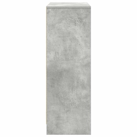 KOMODA Z SZUFLADAMI I DRZWIAMI SZAROŚĆ BETONU 73X31X90CM