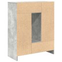 KOMODA Z SZUFLADAMI I DRZWIAMI SZAROŚĆ BETONU 73X31X90CM