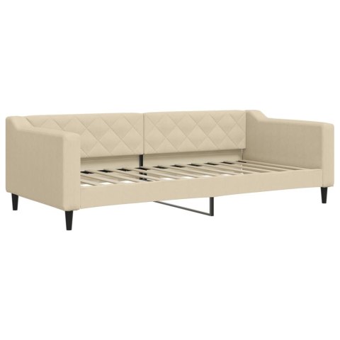 SOFA ROZSUWANA KREMOWA 90X200CM TKANINA