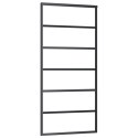 DRZWI PRZESUWNE Z OSPRZĘTEM SZKŁO ESG I ALUMINIUM 90X205CM