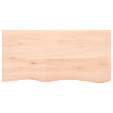 PÓŁKA 100X50X2CM SUROWE LITE DREWNO DĘBOWE