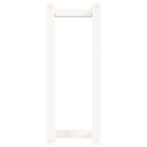 WIESZAK NA RĘCZNIKI BIAŁY 23X18X60CM LITE DREWNO SOSNOWE