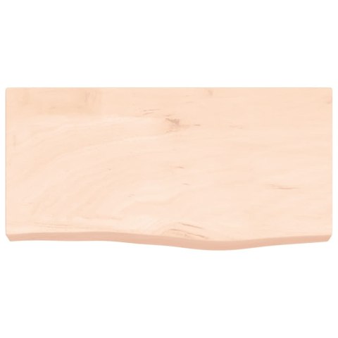 PÓŁKA 60X30X(2-6)CM SUROWE LITE DREWNO DĘBOWE