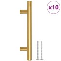 UCHWYTY DO SZAFEK 10 SZT. ZŁOTE 96MM STAL NIERDZEWNA