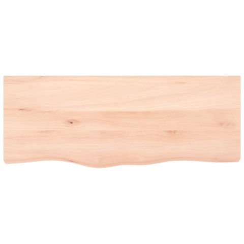 PÓŁKA 100X40X(2-4)CM SUROWE LITE DREWNO DĘBOWE