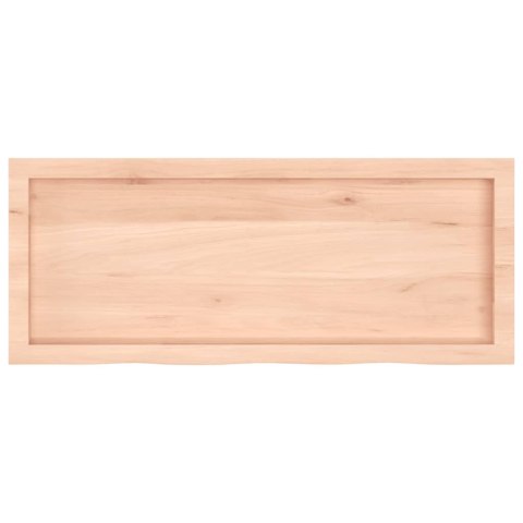 PÓŁKA 100X40X(2-4)CM SUROWE LITE DREWNO DĘBOWE
