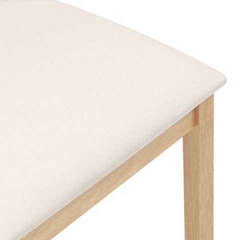 KRZESŁA DO JADALNI Z PODUSZKAMI 2 SZT. LITE DREWNO GUMA