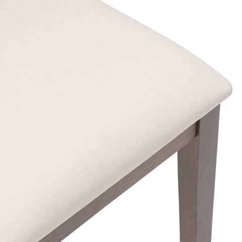 KRZESŁA DO JADALNI Z PODUSZKAMI 2 SZT. LITE DREWNO GUMOWE