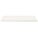 BLAT STOŁU BIAŁY 110X60X2,5CM LITE DREWNO SOSNOWE PROSTOKĄT