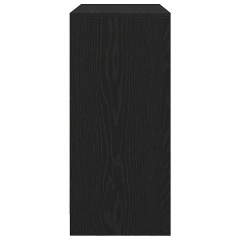 KOMODA Z SZUFLADAMI I DRZWIAMI CZARNY DĄB 70,5X34X74,5CM