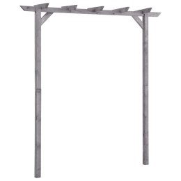 PERGOLA OGRODOWA SZARA 200X40X205CM IMPREGNOWANA SOSNA