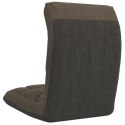 SKŁADANE KRZESŁO PODŁOGOWE KOLOR TAUPE OBITE TKANINĄ