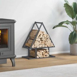 STOJAK NA DREWNO OPAŁOWE ANTRACYT 50X25X60CM