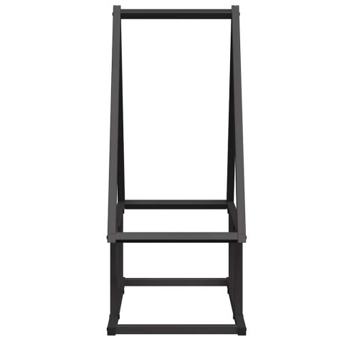 STOJAK NA DREWNO OPAŁOWE CZARNY 50X25X60CM