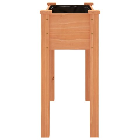 KWIETNIK Z WYŚCIÓŁKĄ BRĄZOWY 71X37X76CM LITE DREWNO JODŁOWE