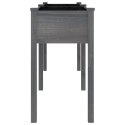 KWIETNIK Z WYŚCIÓŁKĄ SZARY 161X45X76CM LITE DREWNO JODŁOWE