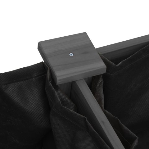 KWIETNIK Z WYŚCIÓŁKĄ SZARY 161X45X76CM LITE DREWNO JODŁOWE