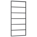 DRZWI PRZESUWNE Z OSPRZĘTEM SZKŁO ESG I ALUMINIUM 90X205CM