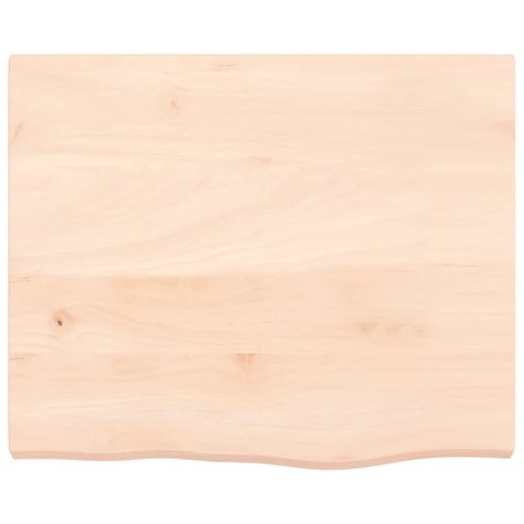 PÓŁKA 60X50X(2-4)CM SUROWE LITE DREWNO DĘBOWE