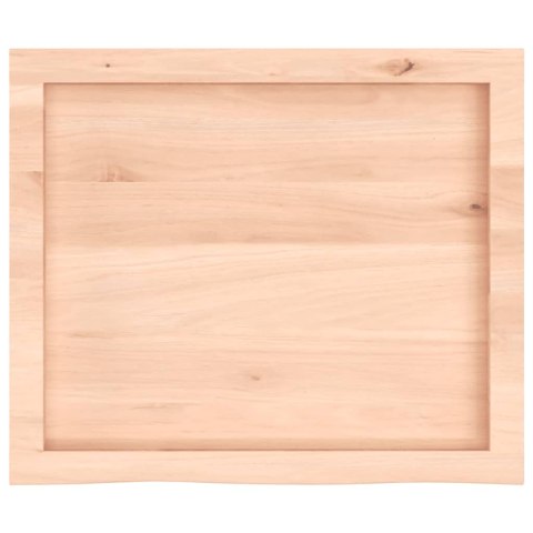 PÓŁKA 60X50X(2-4)CM SUROWE LITE DREWNO DĘBOWE