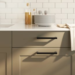 UCHWYTY DO SZAFEK 20 SZT. CZARNE 128MM STAL NIERDZEWNA