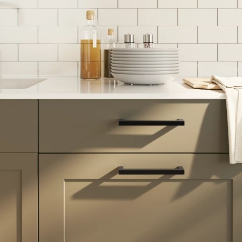 UCHWYTY DO SZAFEK 20 SZT. CZARNE 128MM STAL NIERDZEWNA