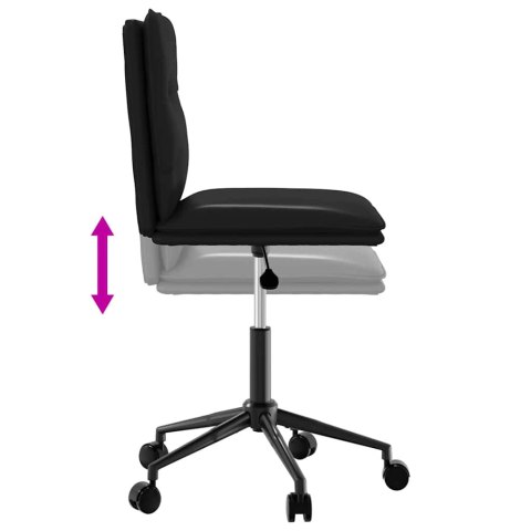 KRZESŁO STOŁOWE CZARNE SZTUCZNA SKÓRA