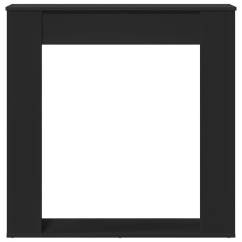 OBUDOWA KOMINKA CZARNA 100X20X100CM