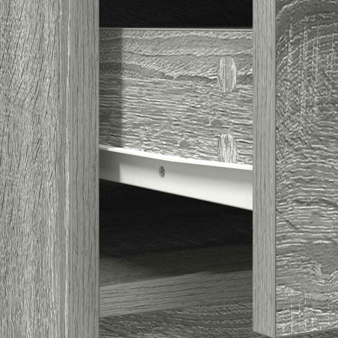 KOMODA Z SZUFLADAMI I DRZWIAMI SZARY DĄB SONOMA 73X31X90CM