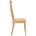 KRZESŁA DO JADALNI 2 SZT. LITE DREWNO GUMA