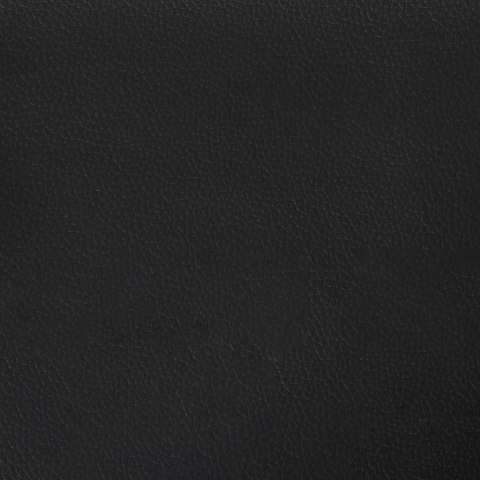 SOFA 2-OSOBOWA Z LEŻANKĄ W KSZTAŁCIE LITERY L CZARNA 125CM