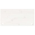 BLAT BIURKA BIAŁY 80X40X2,5CM LITE DREWNO SOSNOWE