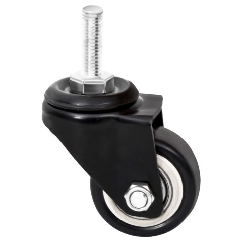 KÓŁKA DO DONICZKI 4 SZT. CZARNE 8X3,5X8CM ŻELAZO