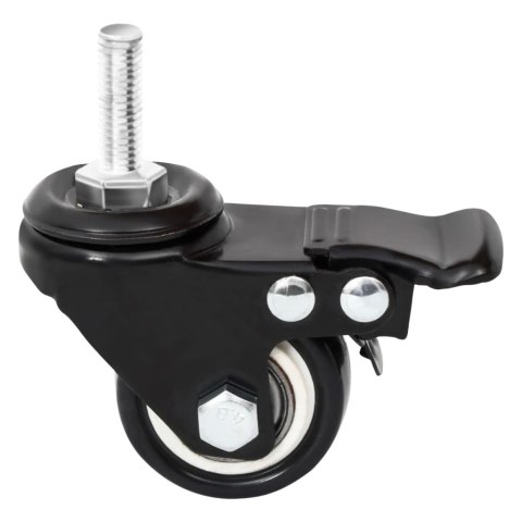 KÓŁKA DO DONICZKI 4 SZT. CZARNE 8X3,5X8CM ŻELAZO