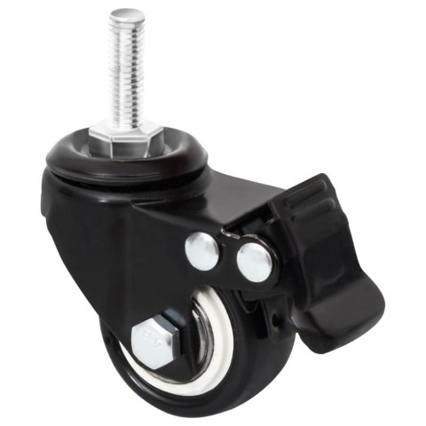 KÓŁKA DO DONICZKI 4 SZT. CZARNE 8X3,5X8CM ŻELAZO