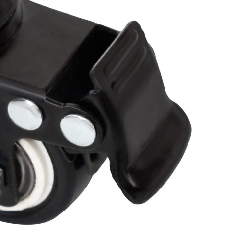 KÓŁKA DO DONICZKI 4 SZT. CZARNE 8X3,5X8CM ŻELAZO