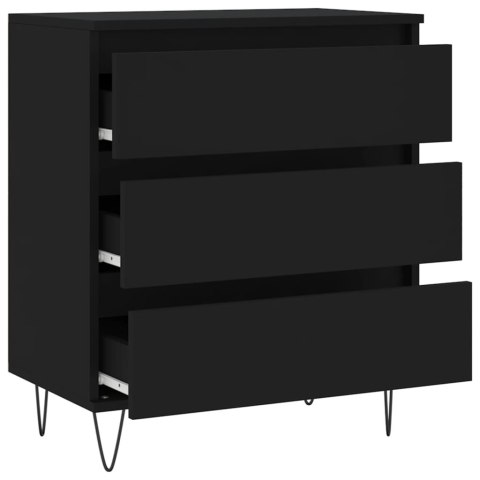 KOMODA CZARNA 60X35X70CM