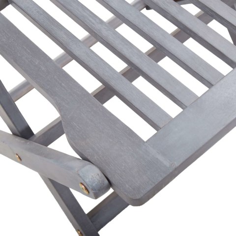 SKŁADANE KRZESŁA OGRODOWE Z PODUSZKAMI 2 SZT. DREWNO AKACJOWE