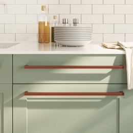 UCHWYTY DO SZAFEK 10 SZT. BRĄZ 480MM STAL NIERDZEWNA