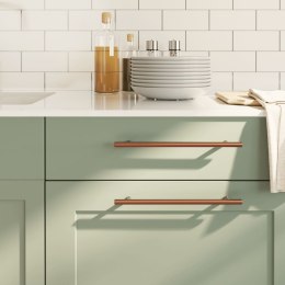 UCHWYTY DO SZAFEK 20 SZT. BRĄZ 224MM STAL NIERDZEWNA