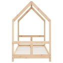RAMA ŁÓŻKA DZIECIĘCEGO 80X160CM DREWNO SOSNOWE
