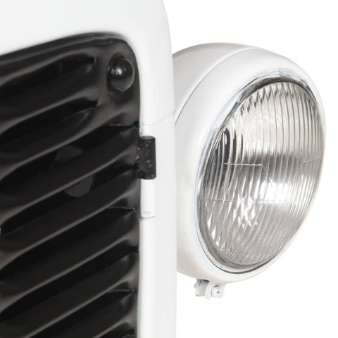 SZAFKA NA WINO - TRAKTOR BIAŁA 49X31X172CM DREWNO MANGO